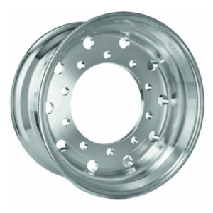 SRW 11.75 x 22.5 machined alloy wheel.